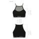 Спортивний топ з прозорою вставкою Passion PS006 TOP black, size M SO4240 фото 6