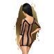 Мини-платье Penthouse Bedtime Surprise XL Black, крупная сетка, рукава, вертикальные вставки SO6454 фото 2