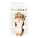 Комплект пеньюар з декором у вигляді троянд та стрінгами Penthouse - Sweet Retreat White S/L SO4363 фото 3