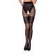 Колготки с открытым доступом, ажурные трусики и подвязки TIOPEN 013 black 3/4 (20/40 den) &mdash; Passion SO5817 фото 1