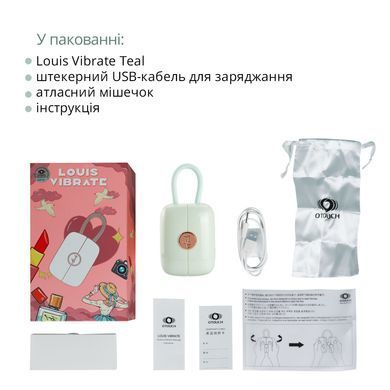 Вакуумний кліторальний стимулятор Otouch Louis Vibrate Teal з вібрацією SO9429 фото