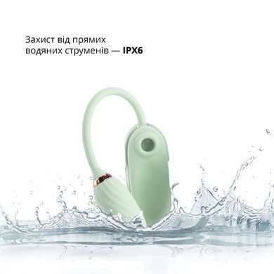 Вакуумний кліторальний стимулятор Otouch Louis Vibrate Teal з вібрацією SO9429 фото