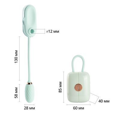 Вакуумний кліторальний стимулятор Otouch Louis Vibrate Teal з вібрацією SO9429 фото