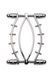 Затискач для статевих губ Master Series Spread'Em Poker Vagina Clamp with Adjustable Pressure Screws SO8798 фото 2