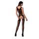 Бодистокинг с имитацией чулок и ажурной вставкой Passion BS072 black SO4141 фото 3