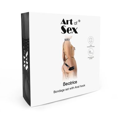 Бондажный набор с металлическим анальным крюком №1 Art of Sex Beatrice Bondage set with anal hook №1 SO8239 фото