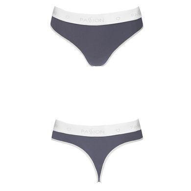 Спортивні трусики-стрінги Passion PS007 PANTIES dark grey, size L SO4247 фото