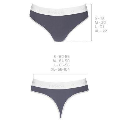 Спортивні трусики-стрінги Passion PS007 PANTIES dark grey, size L SO4247 фото