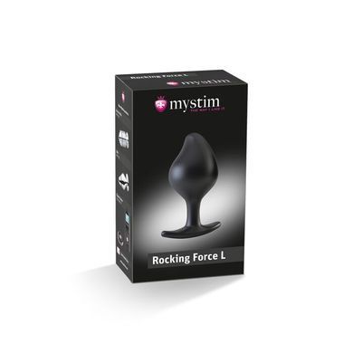 Силиконовая анальная пробка Mystim Rocking Force L для электростимулятора, диаметр 4,7см SO3806 фото