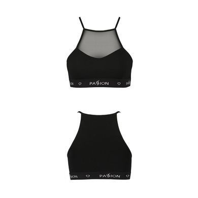 Спортивный топ с прозрачной вставкой Passion PS006 TOP black, size XL SO4242 фото