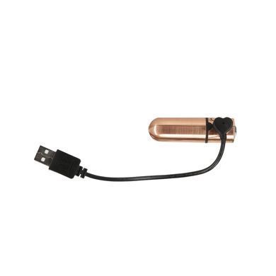 Вибропуля PowerBullet First-Class Bullet 2.5&Prime; with Key Chain Pouch, Rose Gold, 9 режимов вибрации SO6847 фото