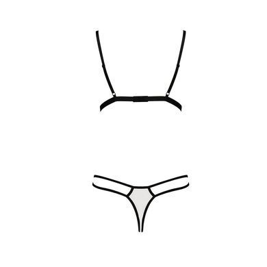 Комплект білизни ORIHIME SET white XXL/XXXL - Passion: стрепи: ліф і трусики EL16409 фото