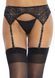 Пояс для панчіх Leg Avenue Rhinestone garterbelt Black One Size SO9141 фото 1