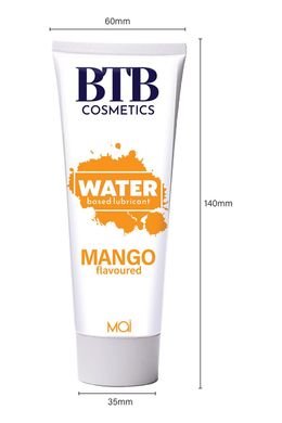 Смазка на водной основе BTB FLAVORED MANGO с ароматом манго (100 мл) SO7535 фото