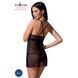 Прозора сорочка приталена QUENTRIS CHEMISE black XXL/XXXL - Passion Exclusive, трусики PS26606 фото 2