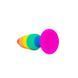 Силиконовая анальная пробка Wooomy Hiperloo Silicone Rainbow Plug M, диаметр 2,9 см, длина 11 см SO7435 фото 2