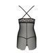 Прозора сорочка приталена QUENTRIS CHEMISE black XXL/XXXL - Passion Exclusive, трусики PS26606 фото 6