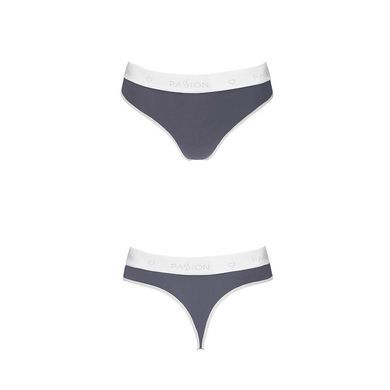 Спортивні трусики-стрінги Passion PS007 PANTIES dark grey, size S SO4249 фото