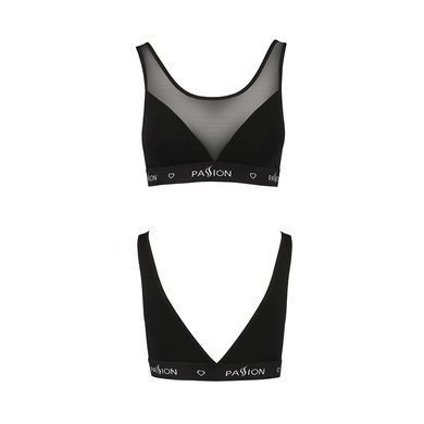 Топ с прозрачной вставкой Passion PS002 TOP black, size L SO4199 фото