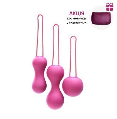 Набор вагинальных шариков Je Joue - Ami Fuchsia, диаметр 3,8-3,3-2,7см, вес 54-71-100гр SO3044 фото