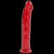 Фаллоимитатор Doc Johnson Jelly Jewels Dong & Suction Cup Red, диаметр 3,6см, антибактериальный ПВХ SO2005 фото 1