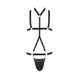 Комплект мужского белья из стреп Passion 039 Set Andrew L/XL Black, стринги, шлейка SO7588 фото 5
