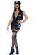 Виниловый костюм полицейской Leg Avenue Vinyl Naughty Cop Black L, платье, фуражка, наручники SO9153 фото 4