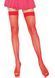 Панчохи-сітка Leg Avenue Nylon Fishnet Thigh Highs Red, дрібна сітка, one size SO7966 фото 1